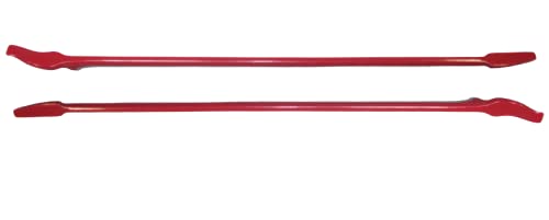Tire Iron Tool Red QC-B41-R2 41in Car Truck Auto Lever Bar 2-Pieces