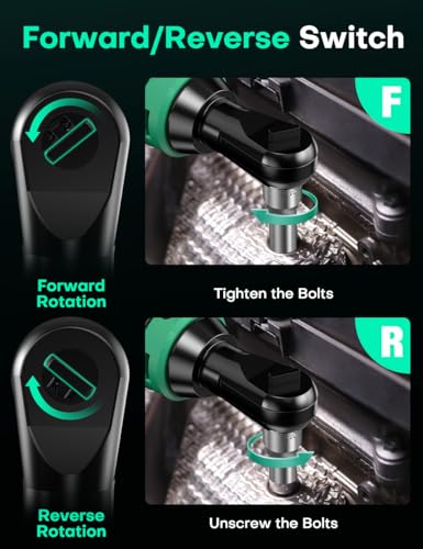 KIMO 12V Cordless Electric Ratchet Wrench Set, Cordless Ratchet Wrench