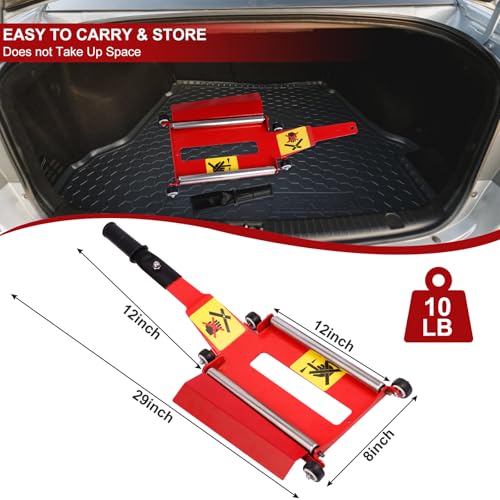 Portable Tire Lifting Jack Tool with Roller Plate