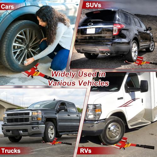 Portable Tire Lifting Jack Tool with Roller Plate