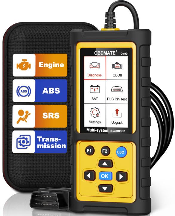 OBD2 Scanner with ABS/SRS & Battery Test
