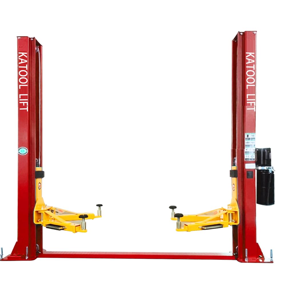KATOOL 10000lbs 2 Post Lift Car Lift Auto Vehicle Car Lift Truck Hoist Floor Plate