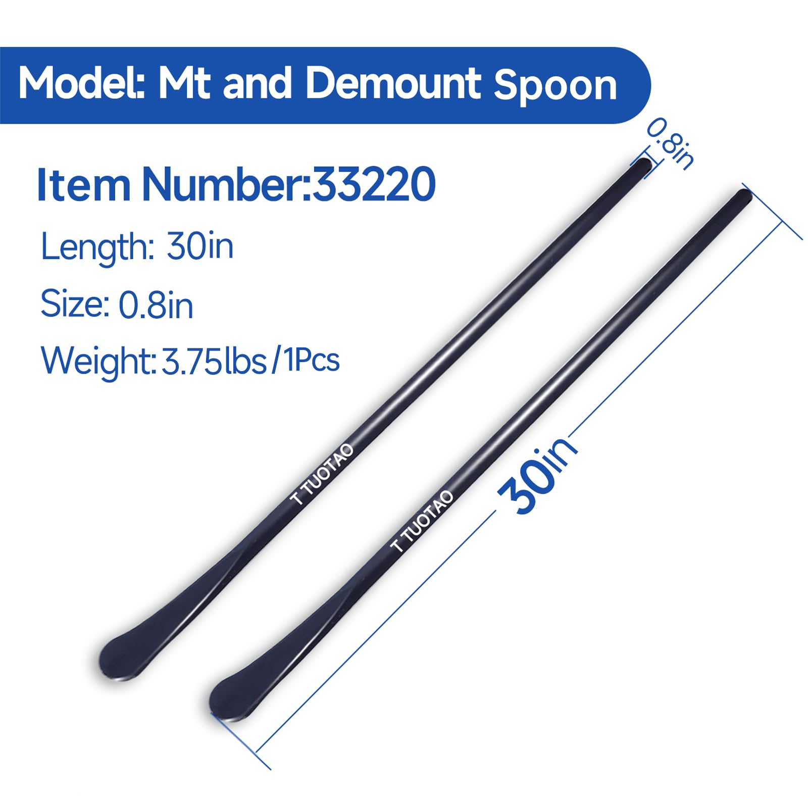TUOTAO 2 PCS Tire Spoon Tire Iron