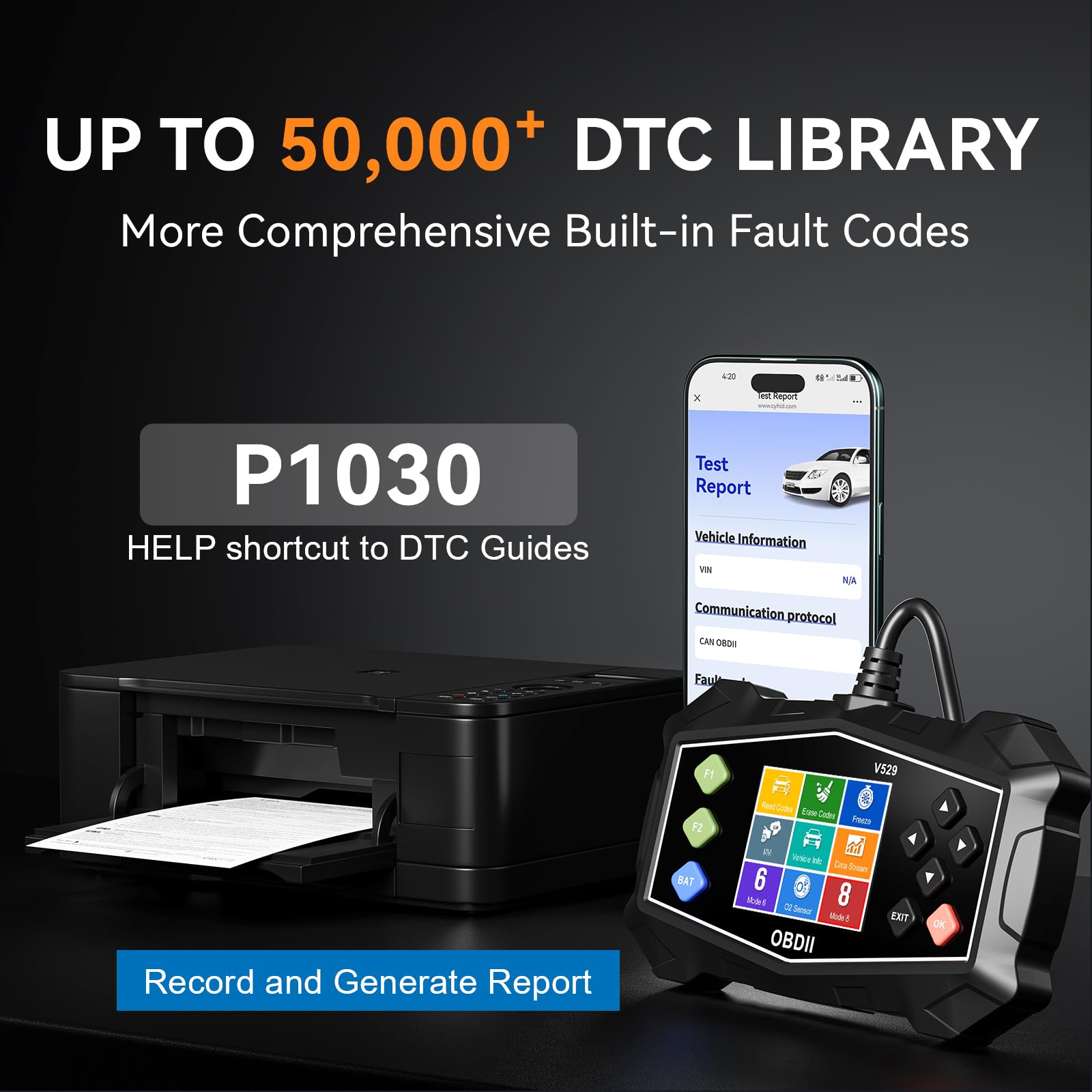 Enhanced OBD2 Diagnostic Scanner with Live Data