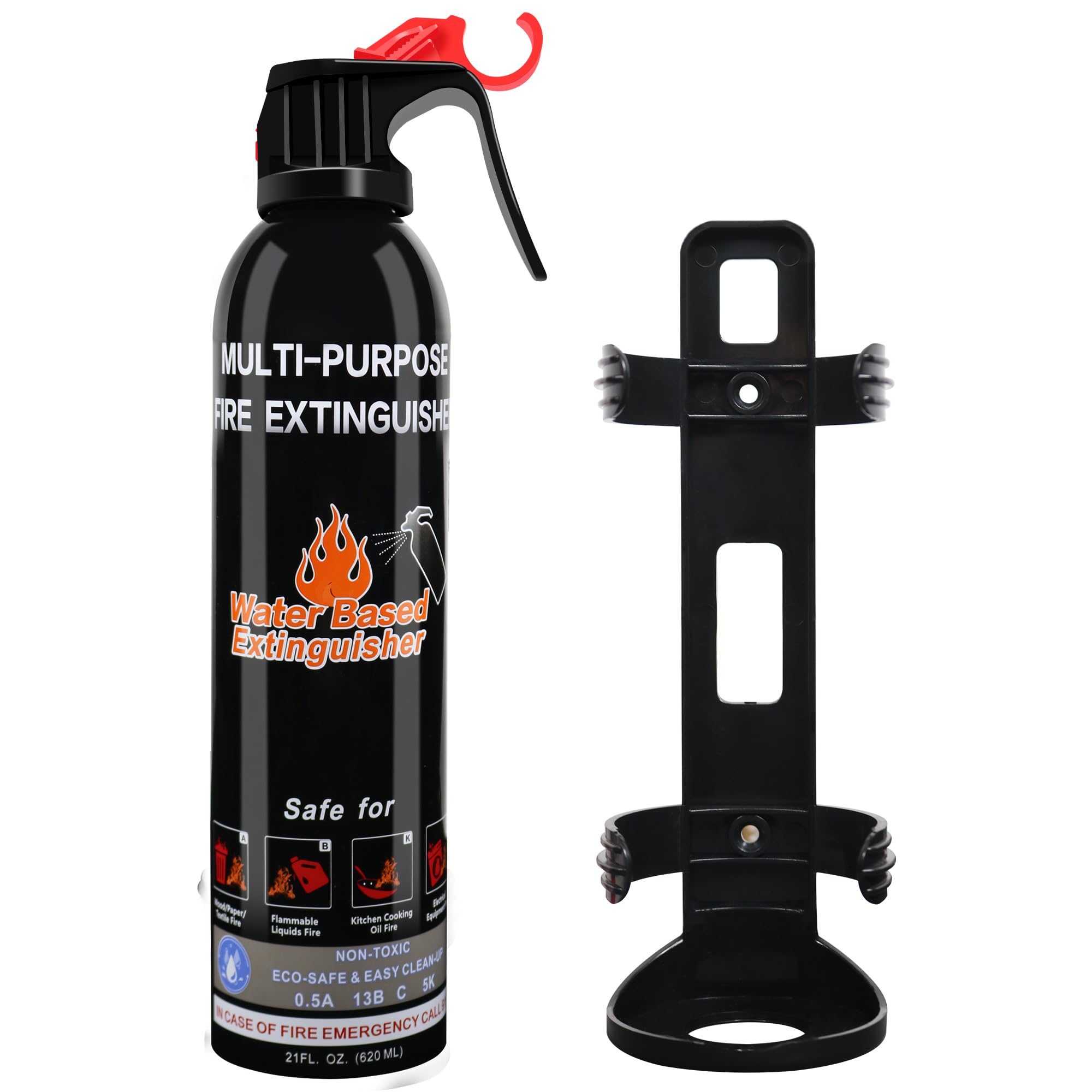 Portable ABC Fire Extinguisher with Mount