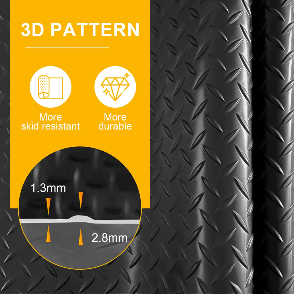 Diamond Plate Garage Floor Mat Roll (2.8mm)