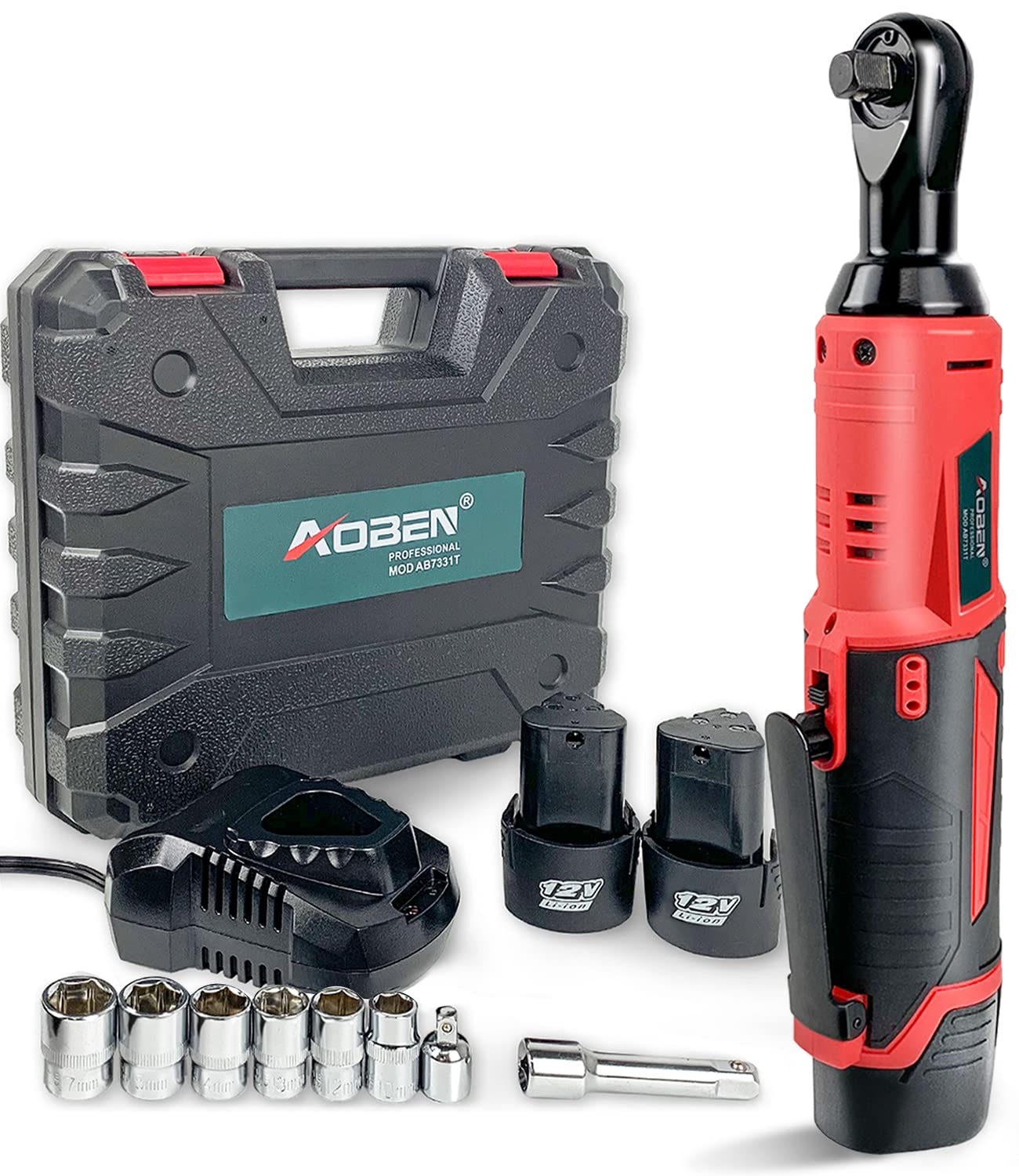 AOBEN Cordless Electric Ratchet Wrench Set