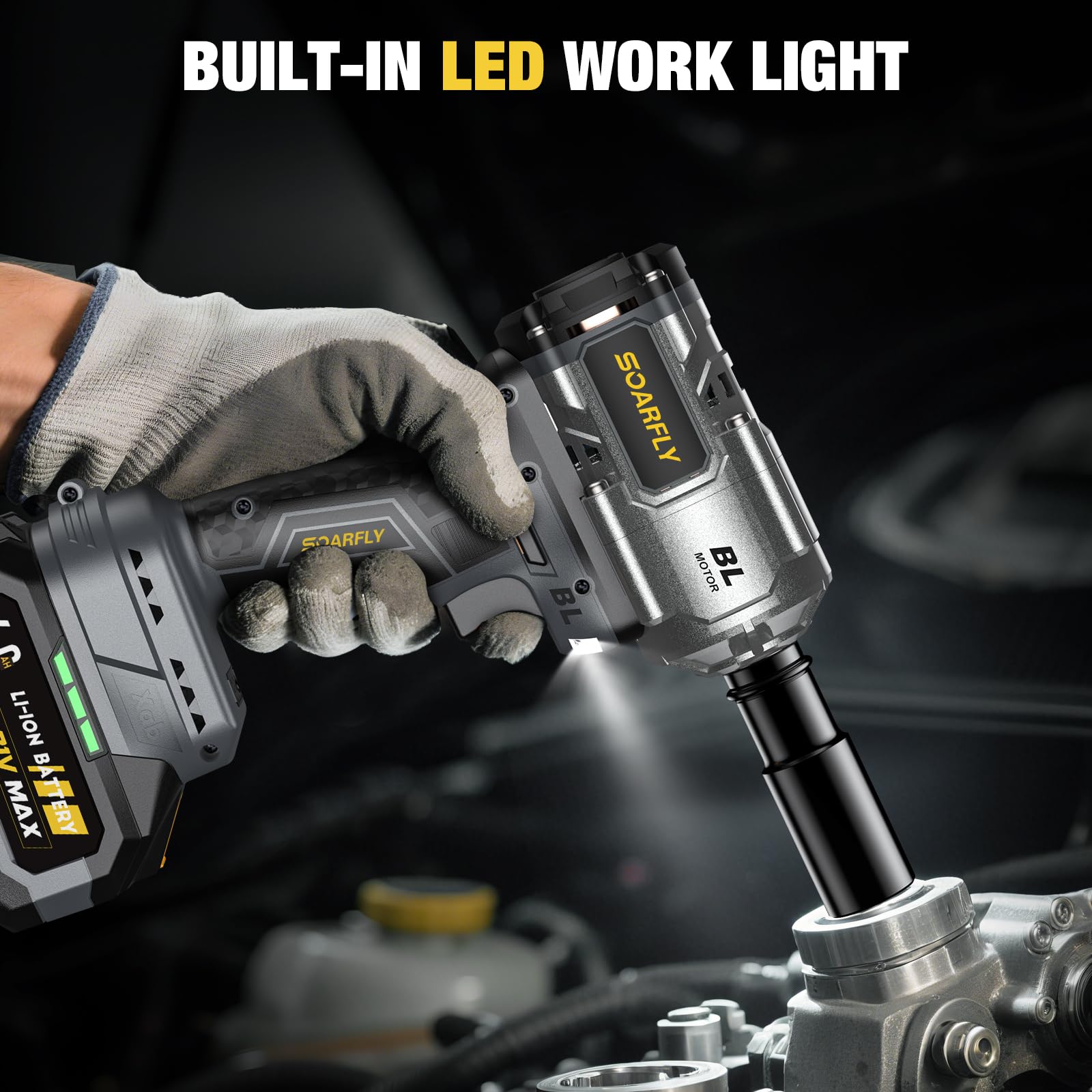 Cordless 1/2" Brushless Impact Wrench (1200Nm)
