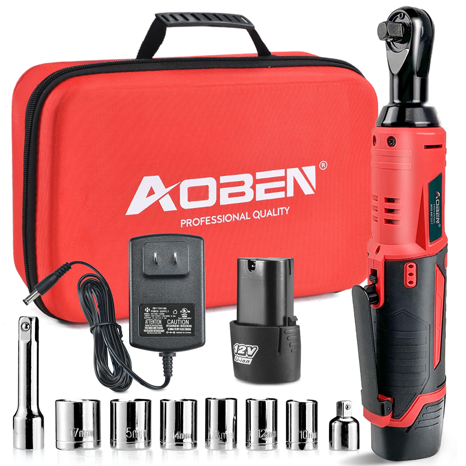 AOBEN Cordless Electric Ratchet Wrench Set