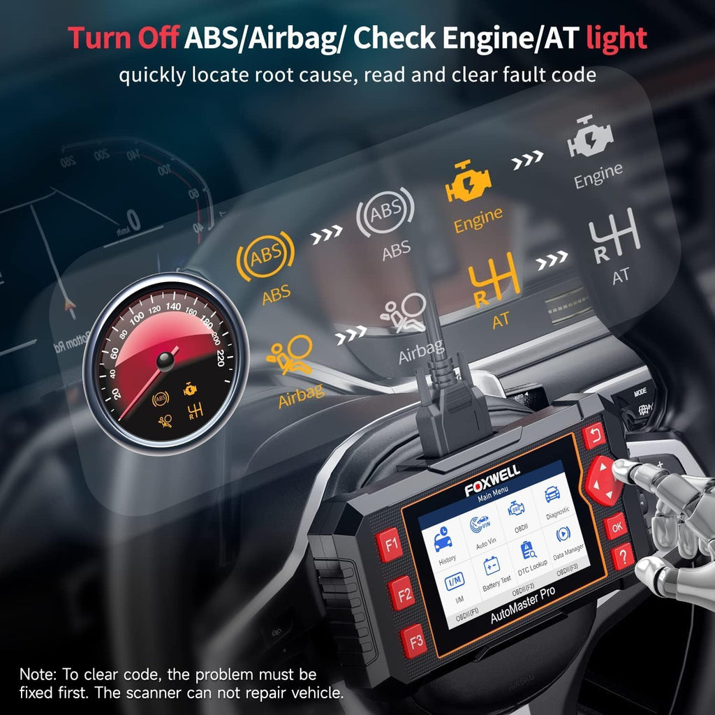 Elite OBD2 Diagnostic Scanner with ABS & SRS