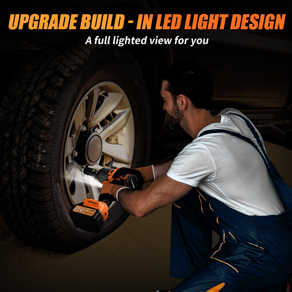 Cordless 1/2" Brushless Impact Wrench (1200N.m)