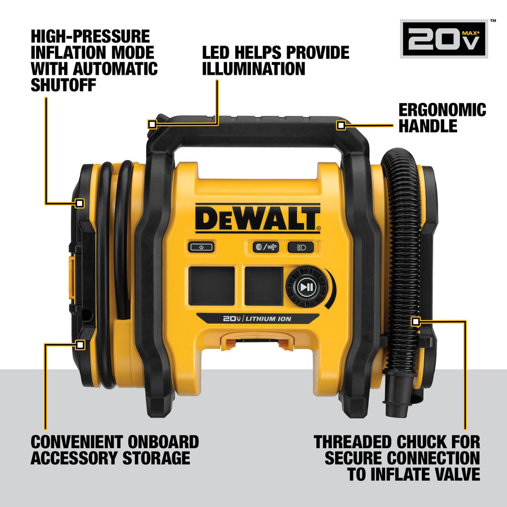 DEWALT 20V MAX* Cordless Tire Inflator