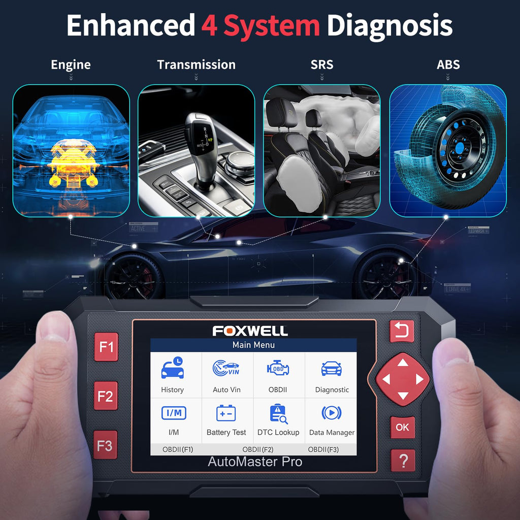 Elite OBD2 Diagnostic Scanner with ABS & SRS