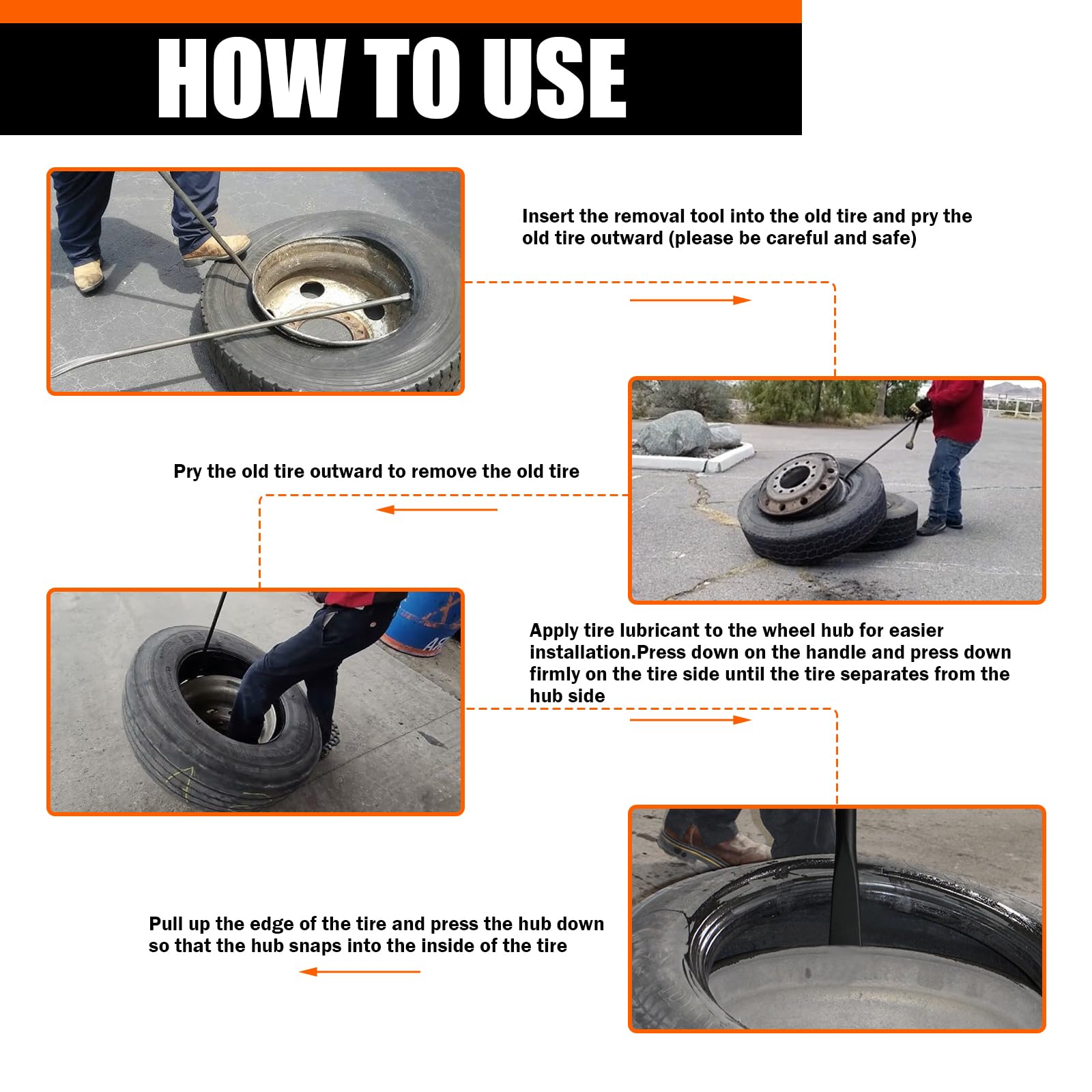 2PCS Tire Mount & Demount Iron (39")