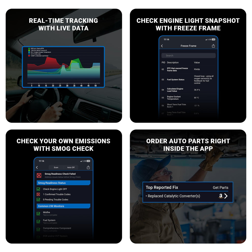 Bluetooth OBD2 Diagnostic Scanner Tool