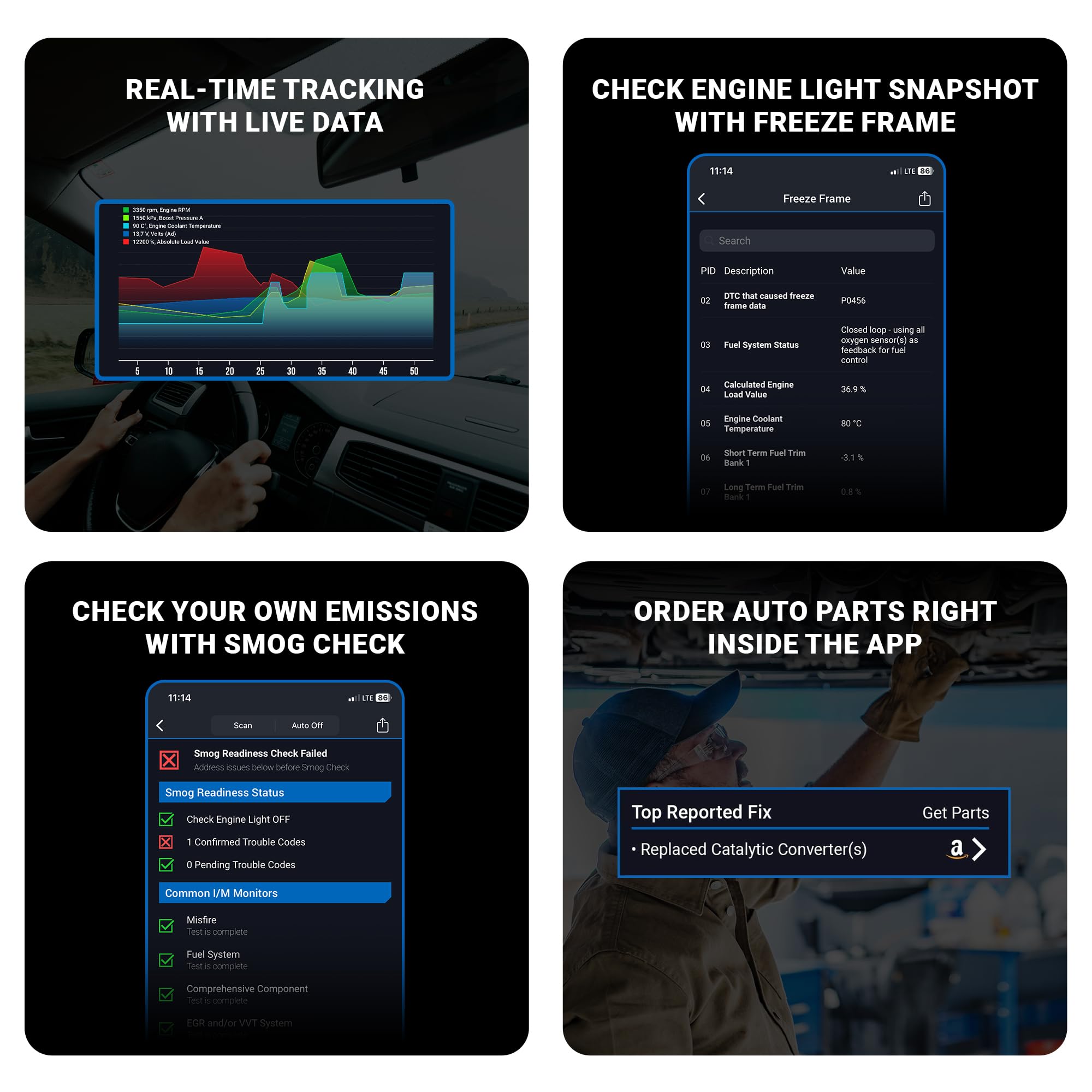 Bluetooth OBD2 Diagnostic Scanner Tool