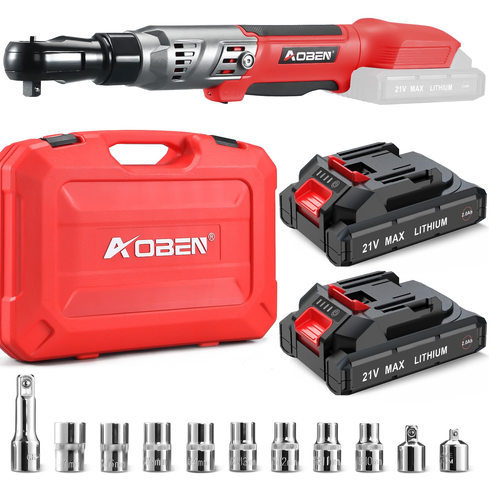 AOBEN Cordless Electric Ratchet Wrench Set