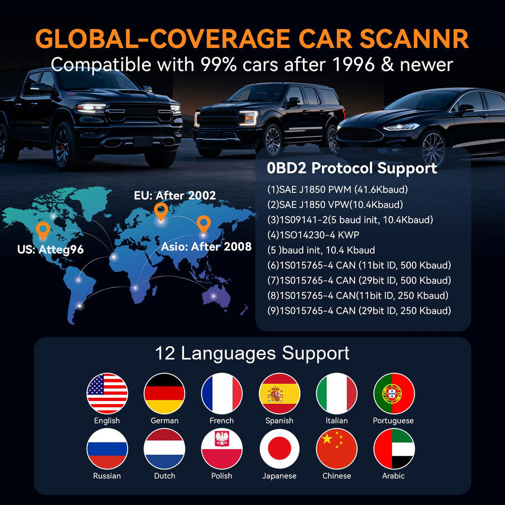 Enhanced OBD2 Diagnostic Scanner with Live Data