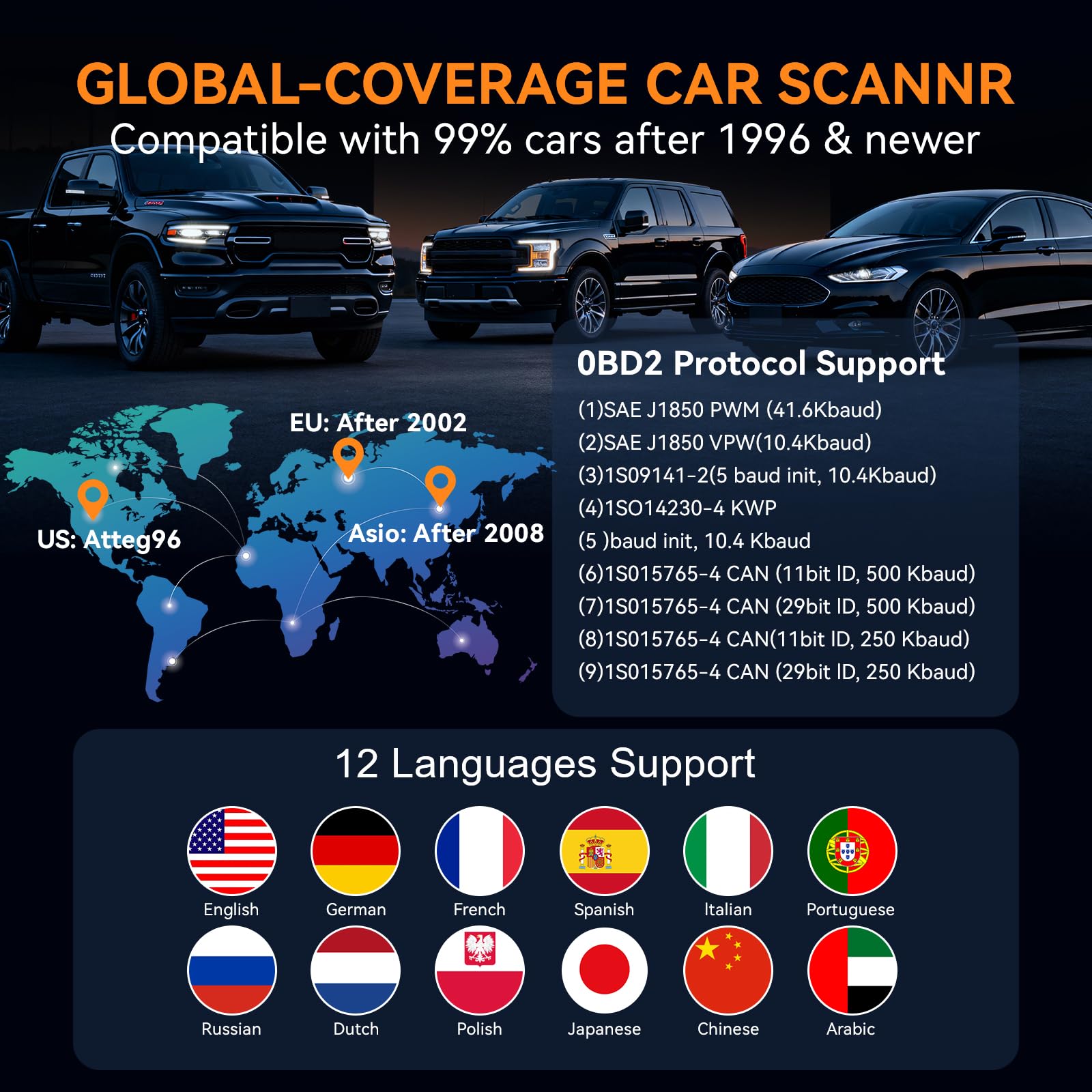 Enhanced OBD2 Diagnostic Scanner with Live Data