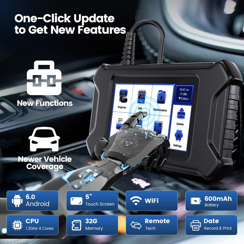 Multi-System OBD2 Scanner with 7 Reset Services