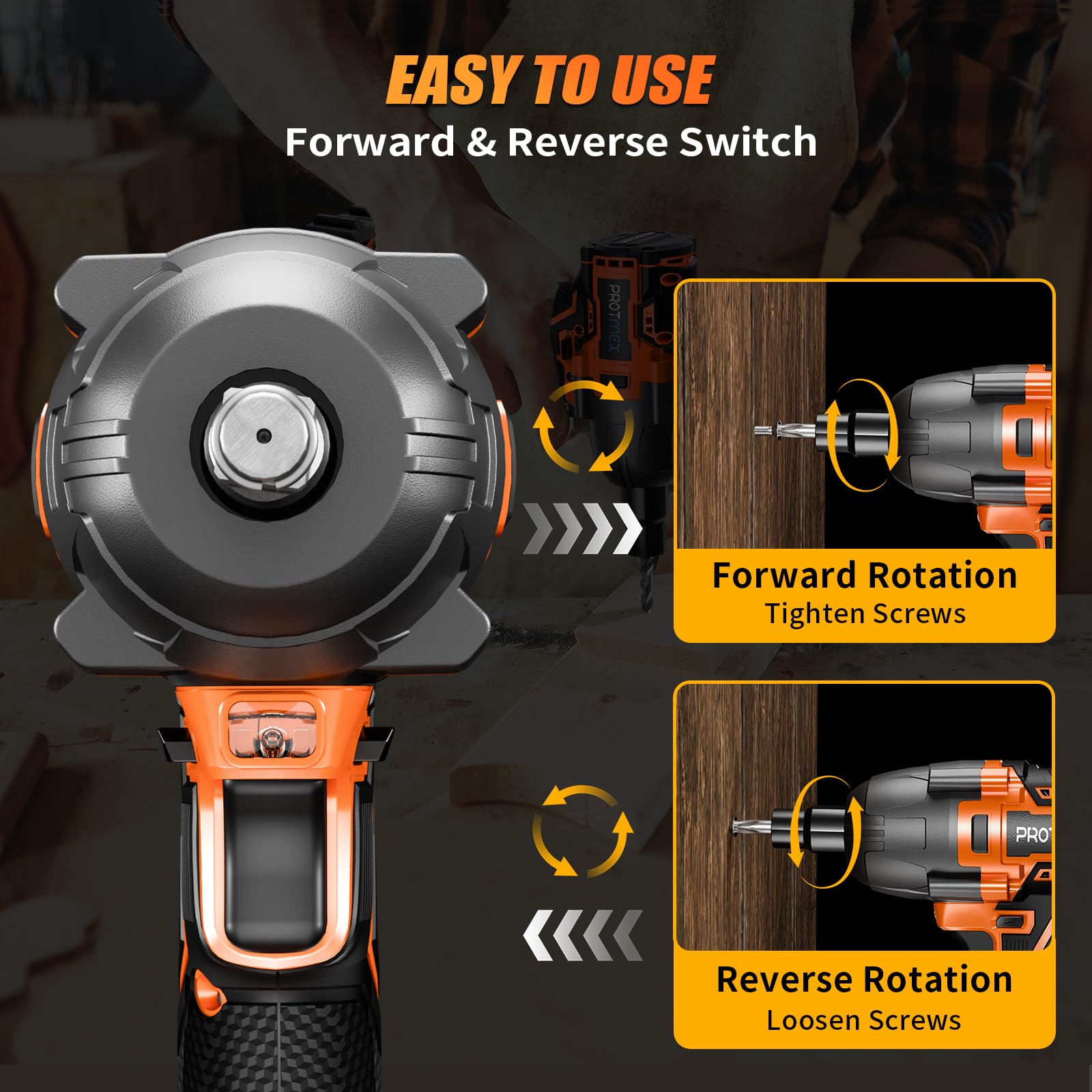 Cordless 1/2" Brushless Impact Wrench (1200N.m)