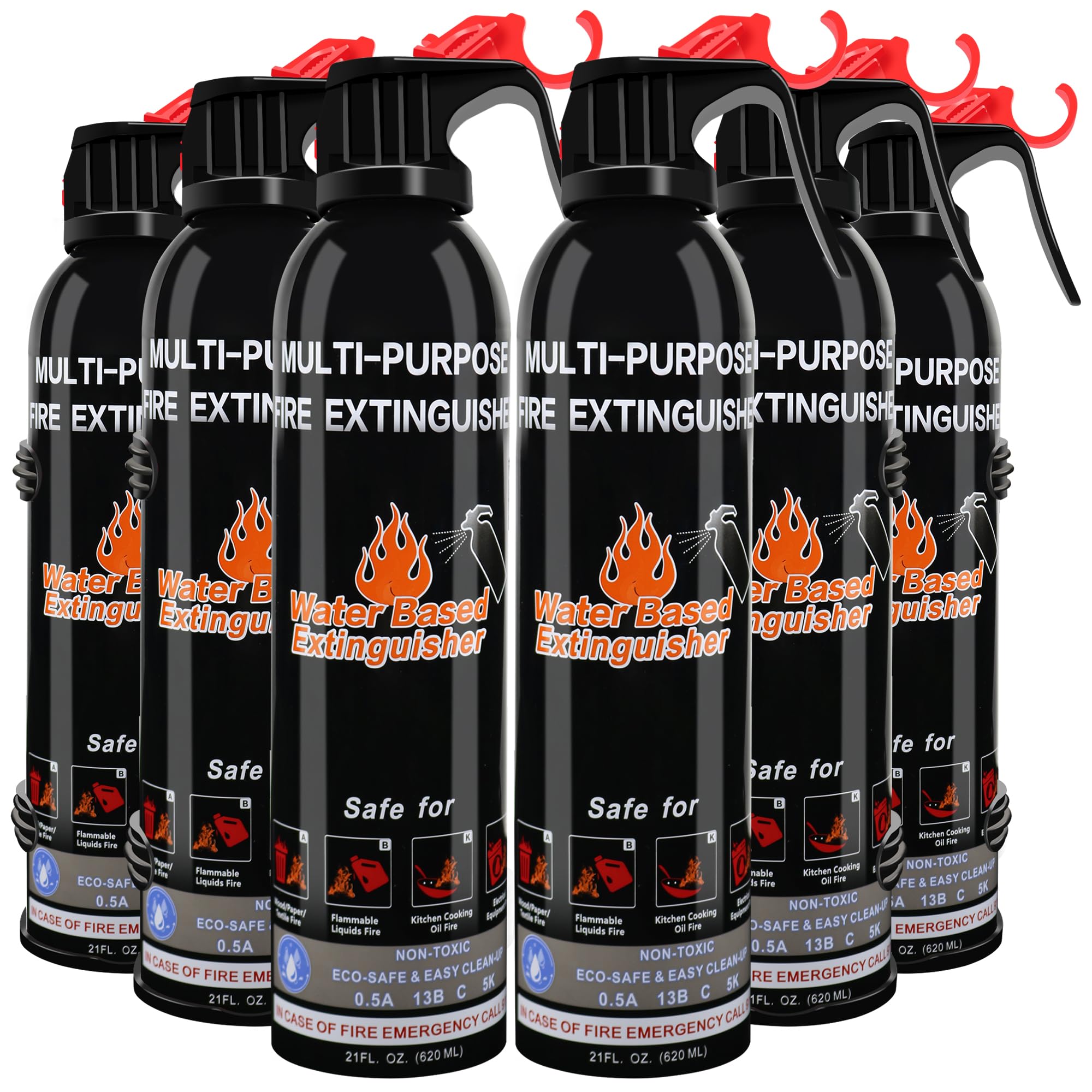 Portable ABC Fire Extinguisher with Mount