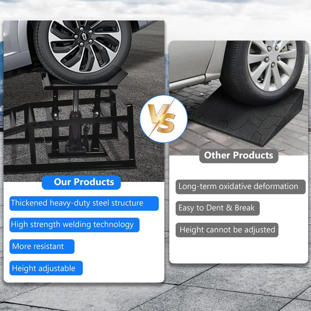 2PCS 5T Hydraulic Car Ramps (11060lbs)