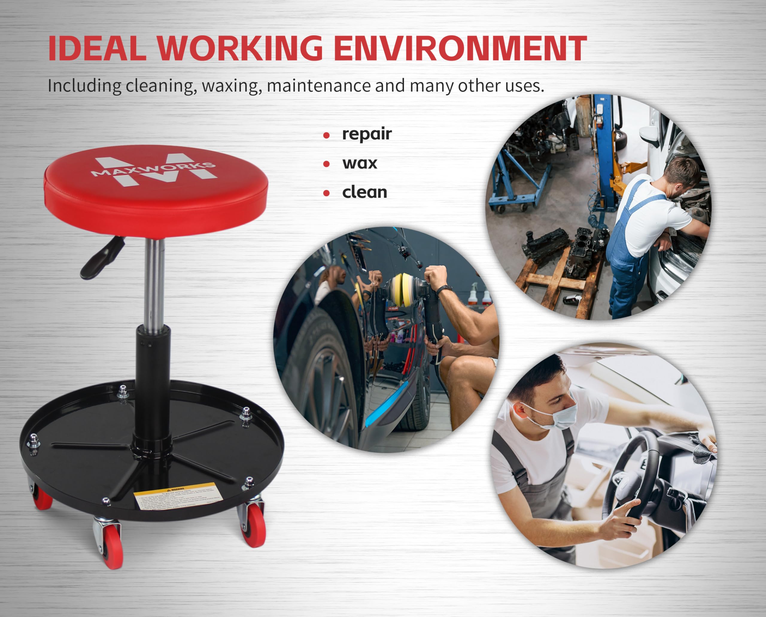 MaxWorks 80771 Pneumatic Roller