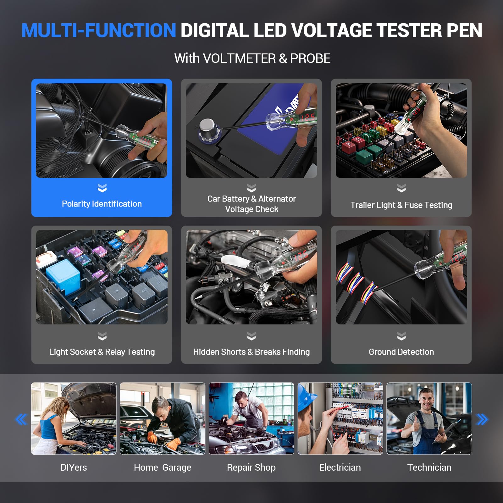 Automotive Digital Circuit Tester (3-70V)