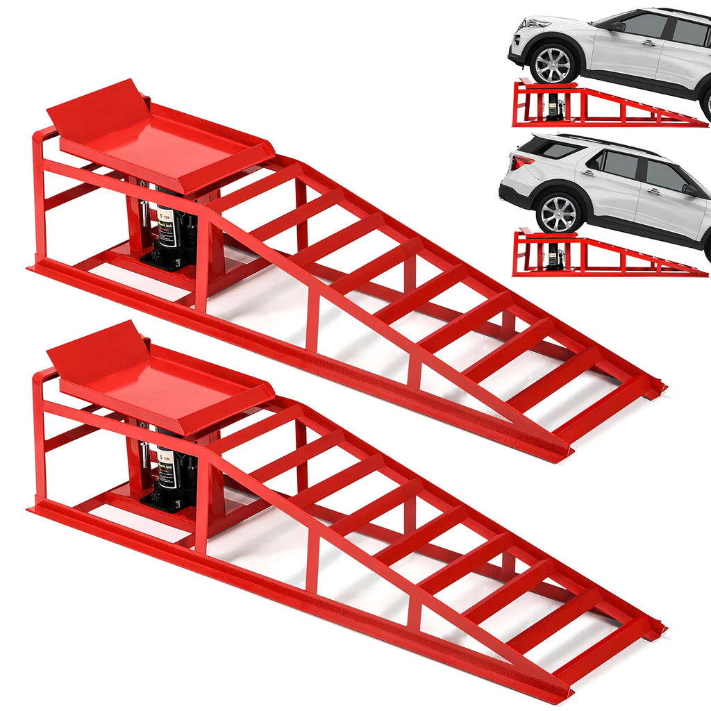 2PCS 5T Hydraulic Car Ramps (11060lbs)