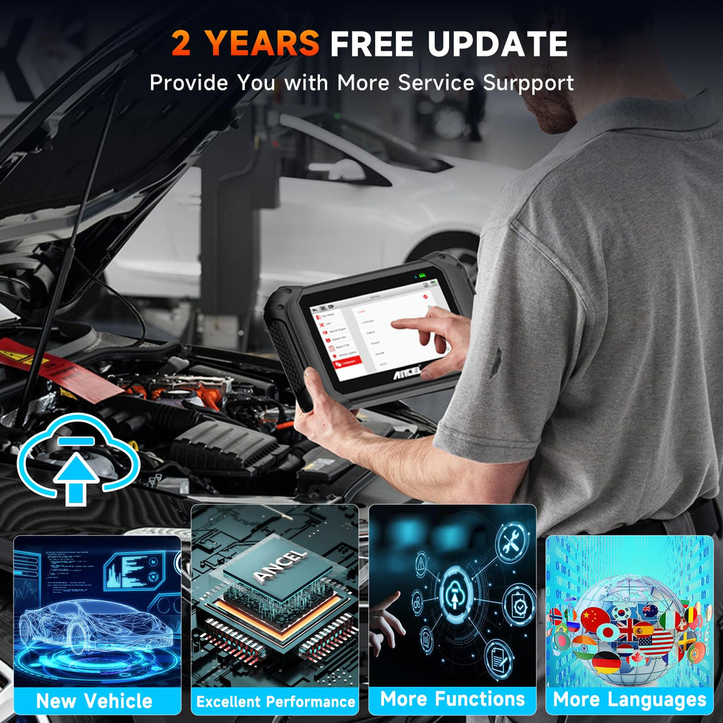 Bidirectional OBD2 Scanner with Active Test & Reset Services