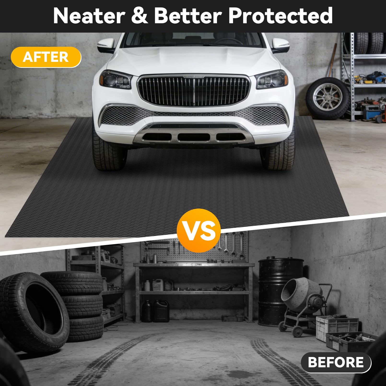 Diamond Plate Garage Floor Mat Roll (2.8mm)