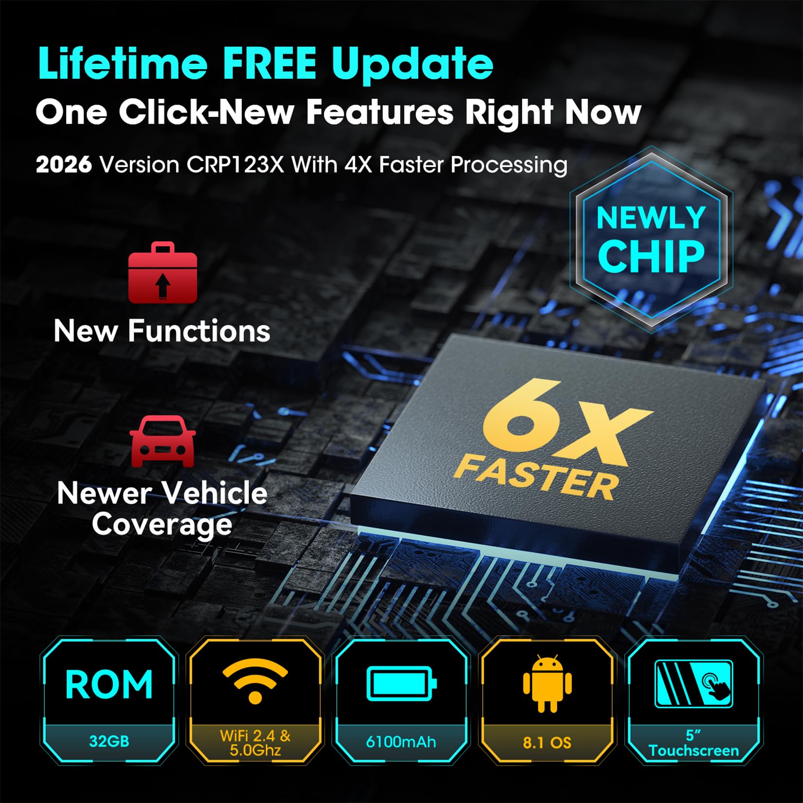 Elite Multi-System OBD2 Diagnostic Scanner (CRP123X V3.0)